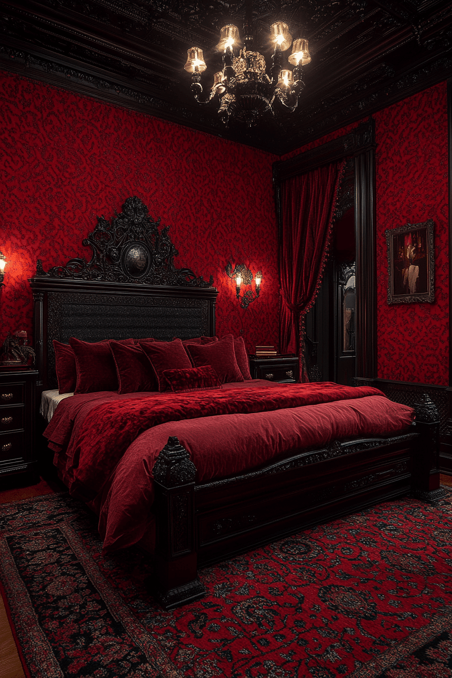 dark victorian bedroom