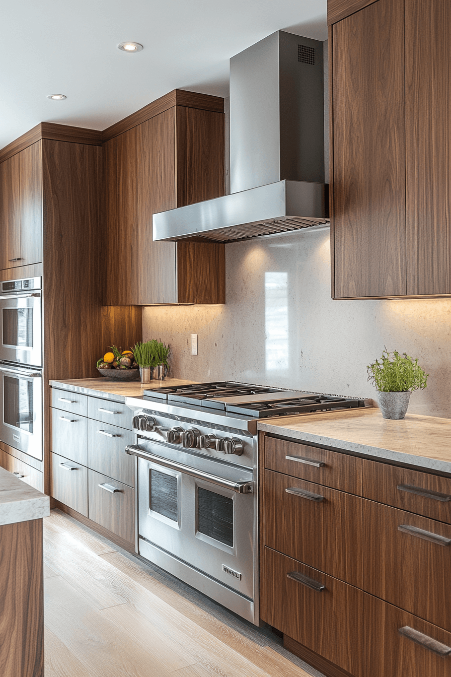 Walnut Kitchen Cabinets