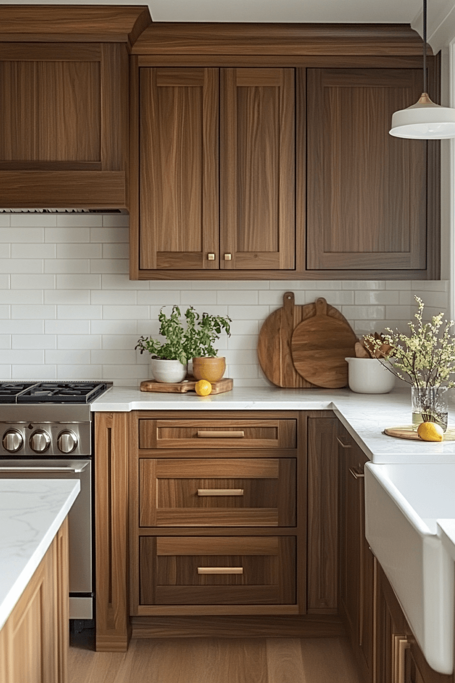 Walnut Kitchen Cabinets
