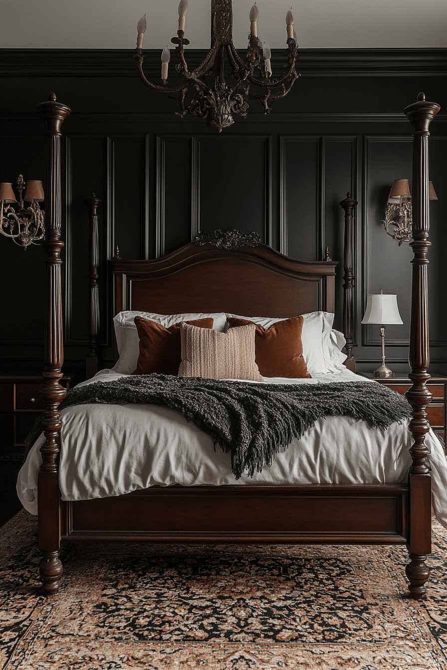 dark victorian bedroom