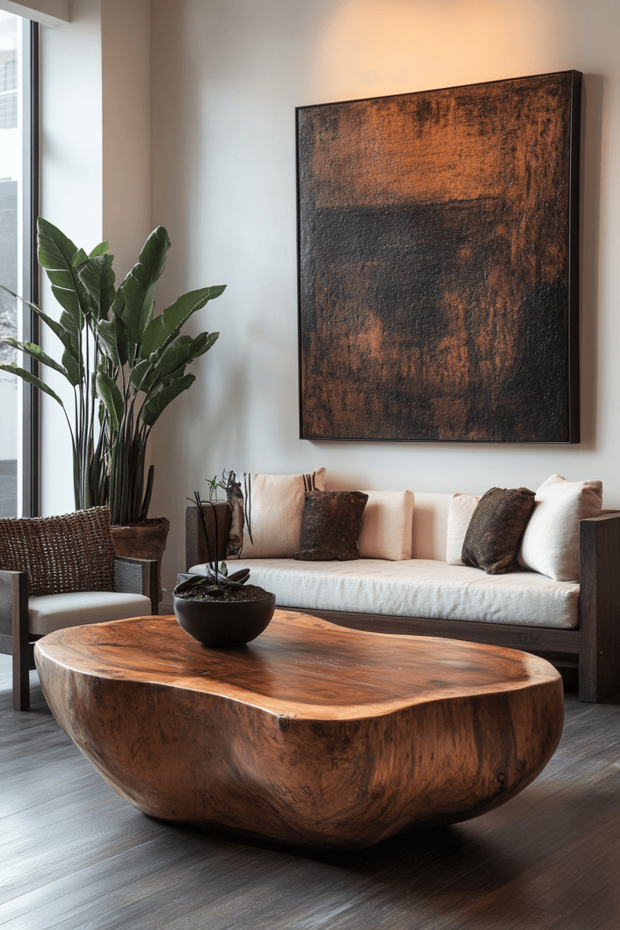 old cabin interior living room