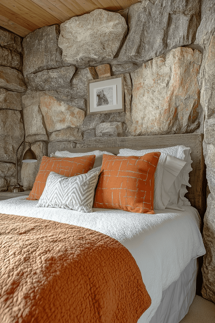 Stone Wall Bedroom