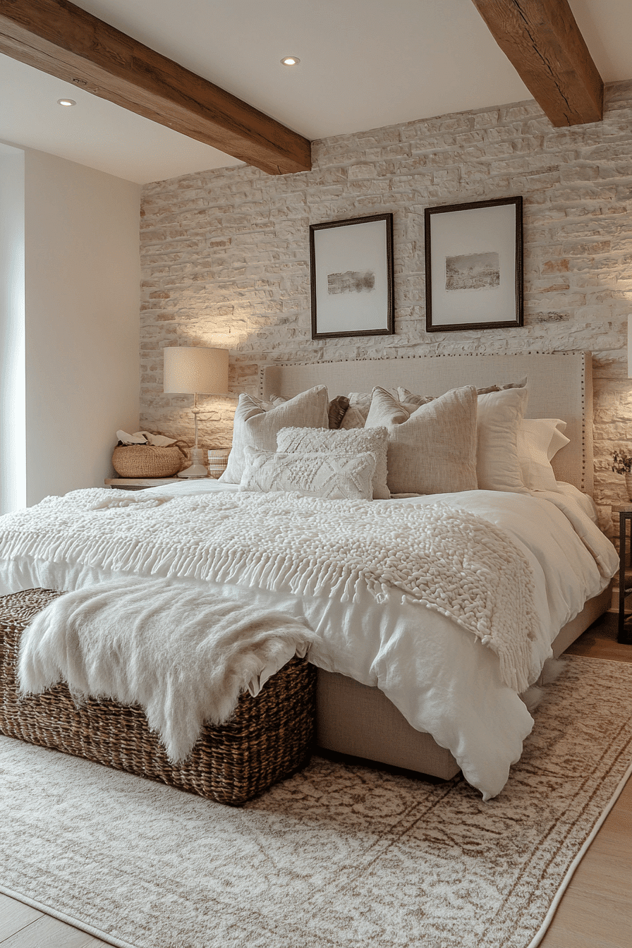 Stone Wall Bedroom