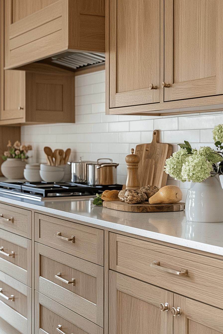 29 White Oak Kitchen Cabinets That Reflect Natural Warmth - Courtneys World