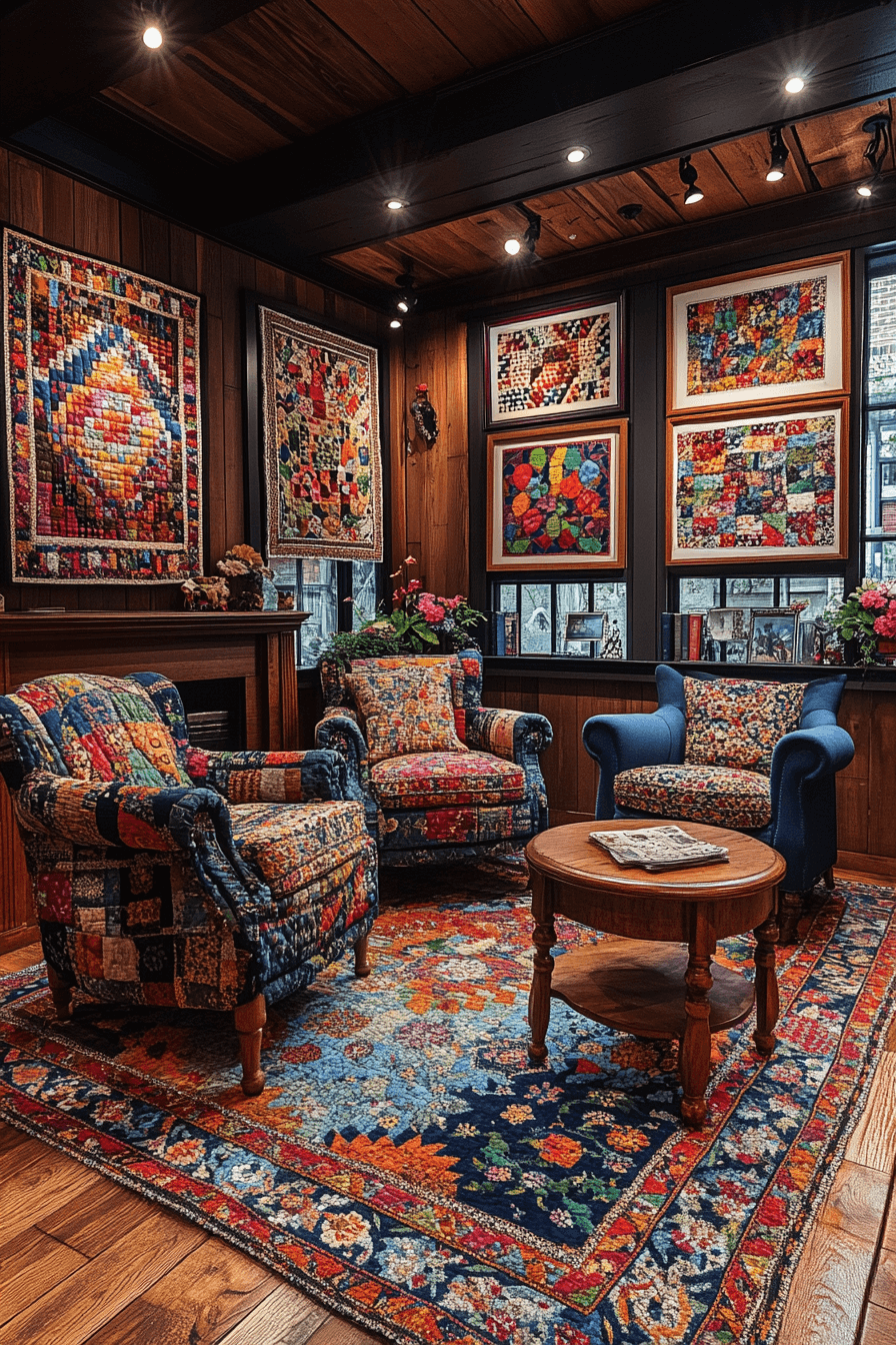 old cabin interior living room
