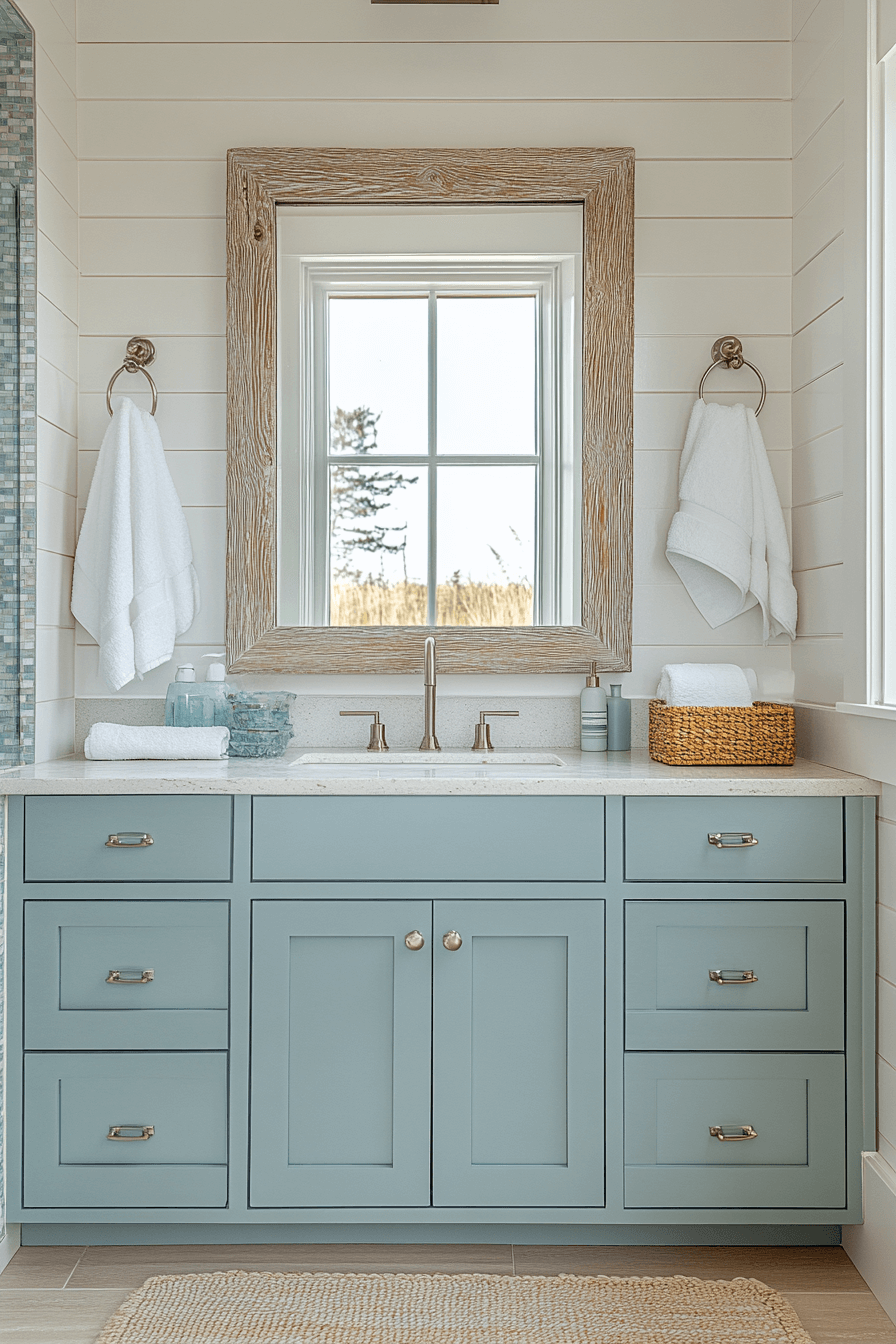 coastal cottage bathroom