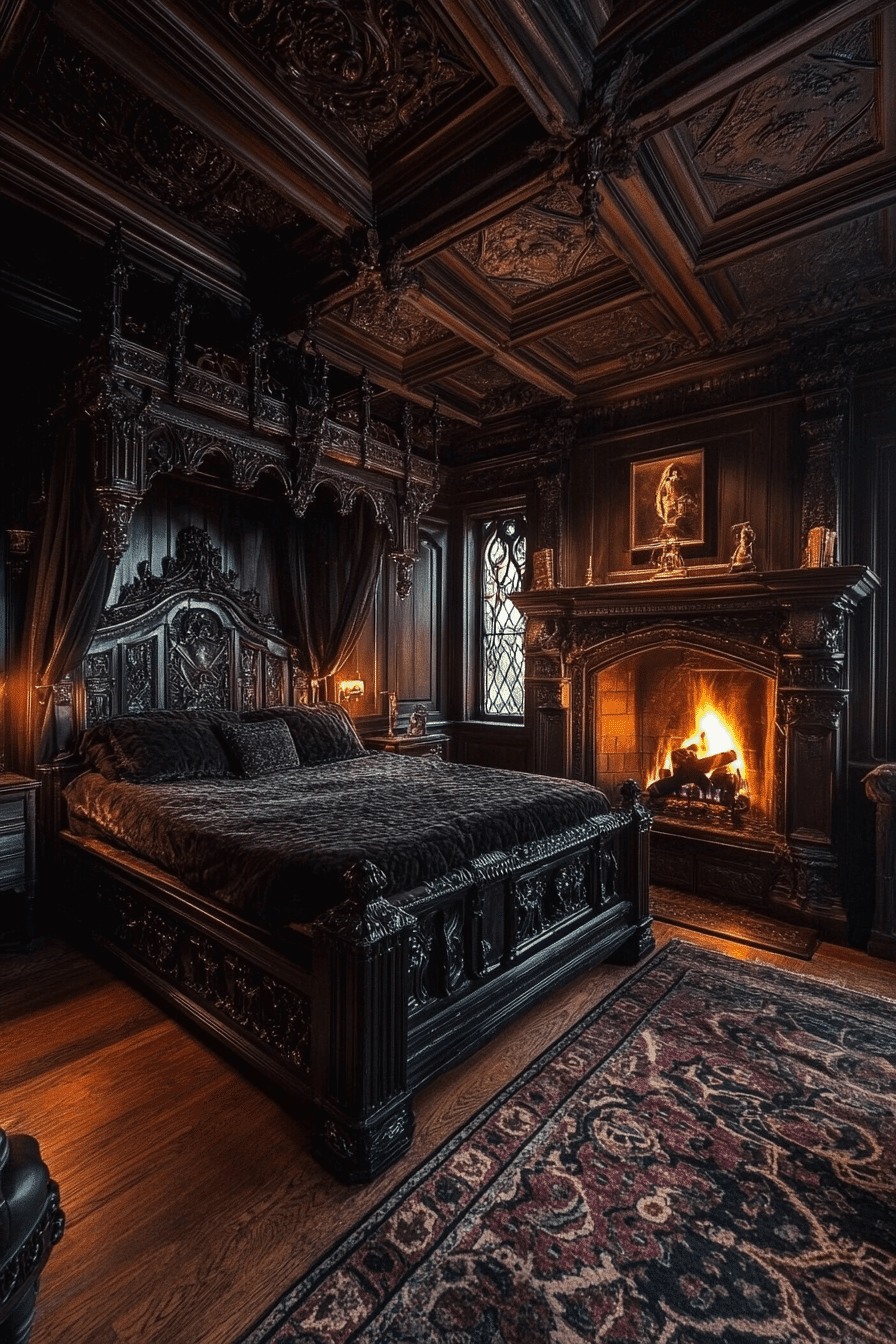 dark victorian bedroom