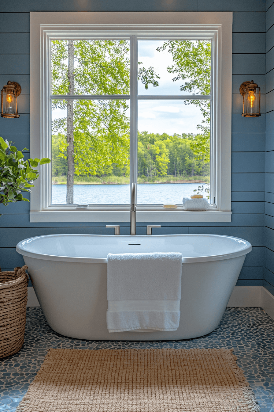 old cabin interior bathroom