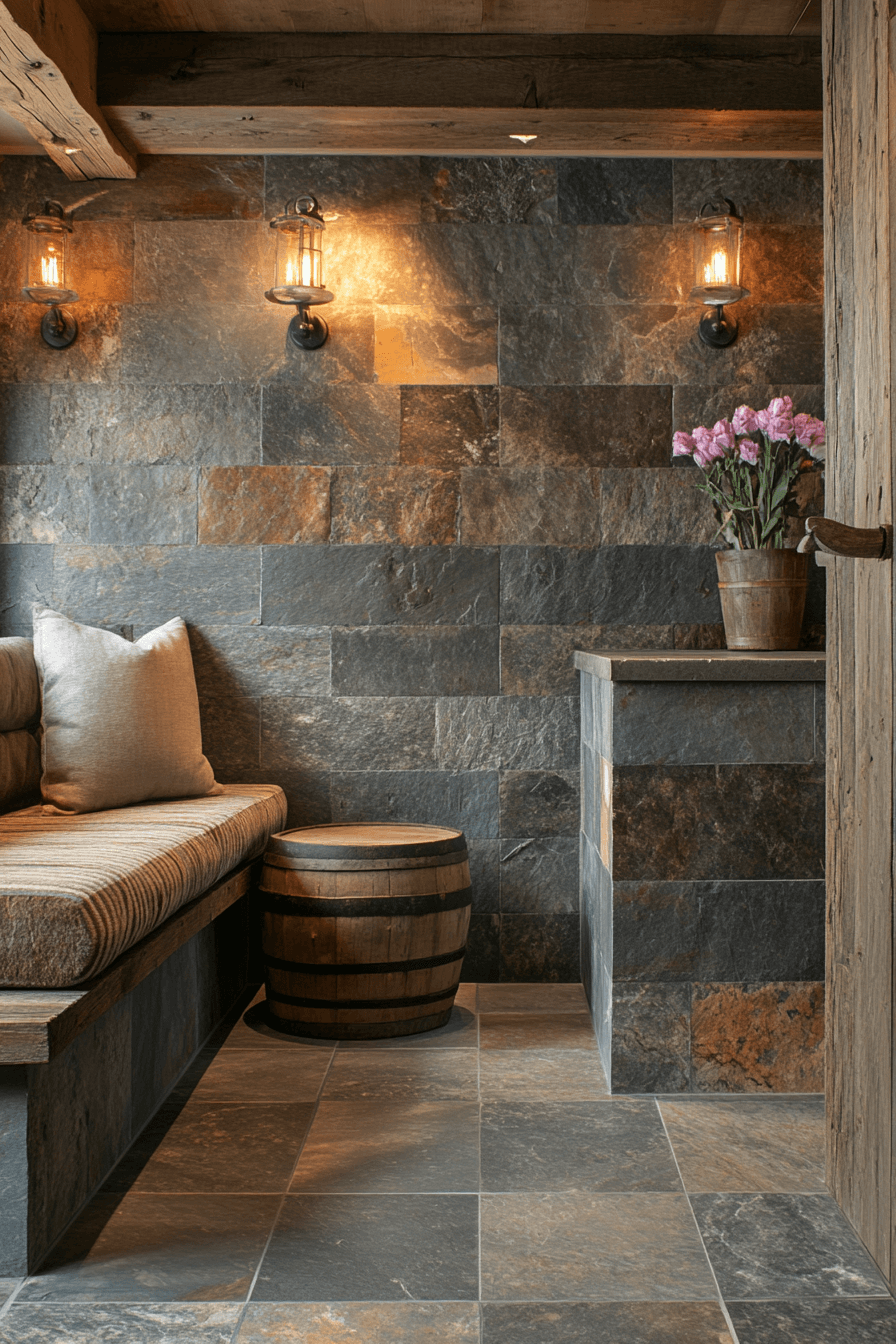 stone wall interior