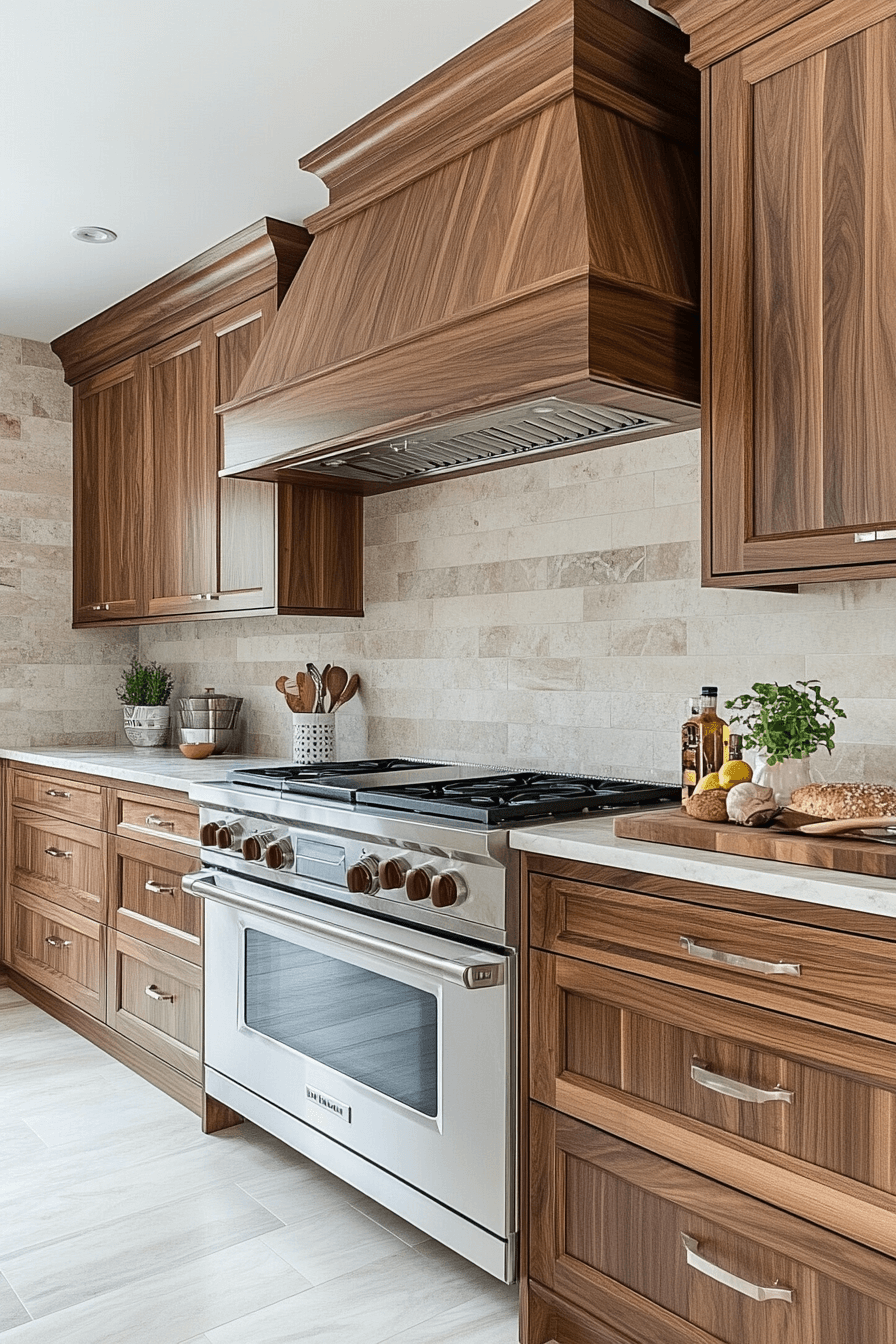Walnut Kitchen Cabinets