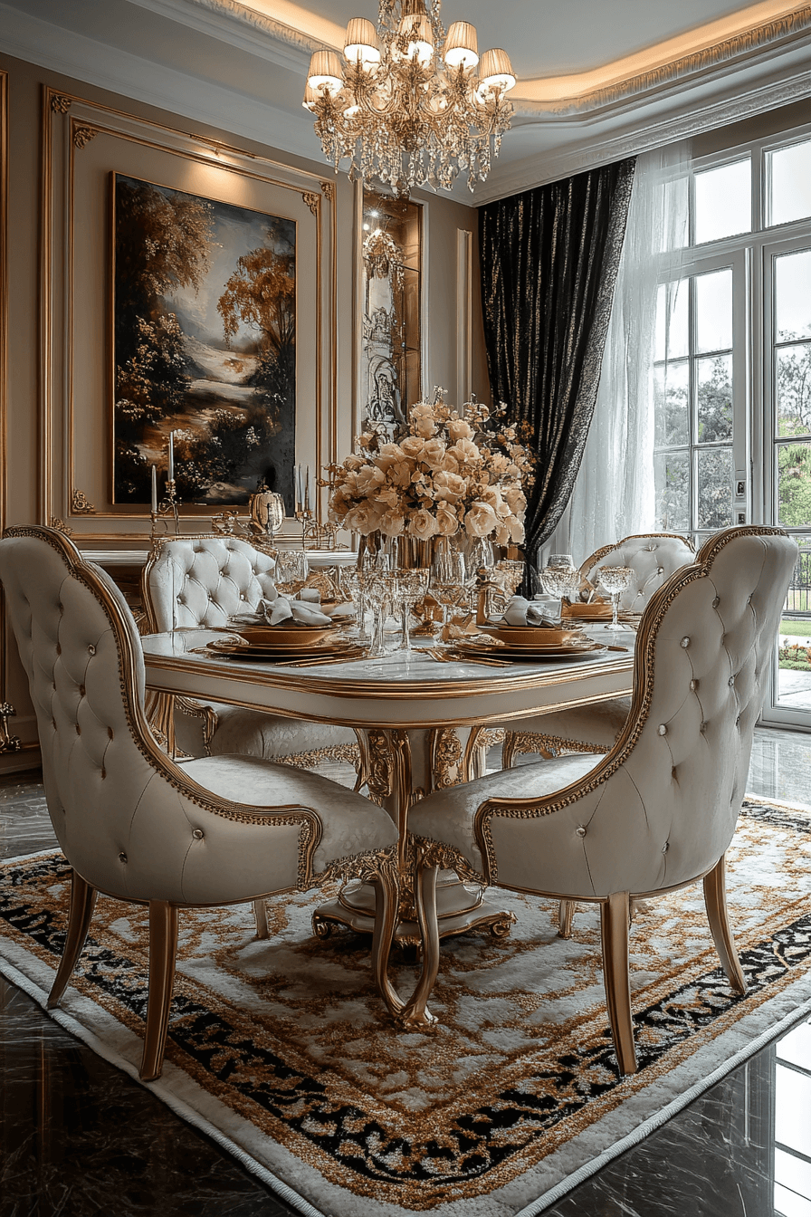modern victorian dining room