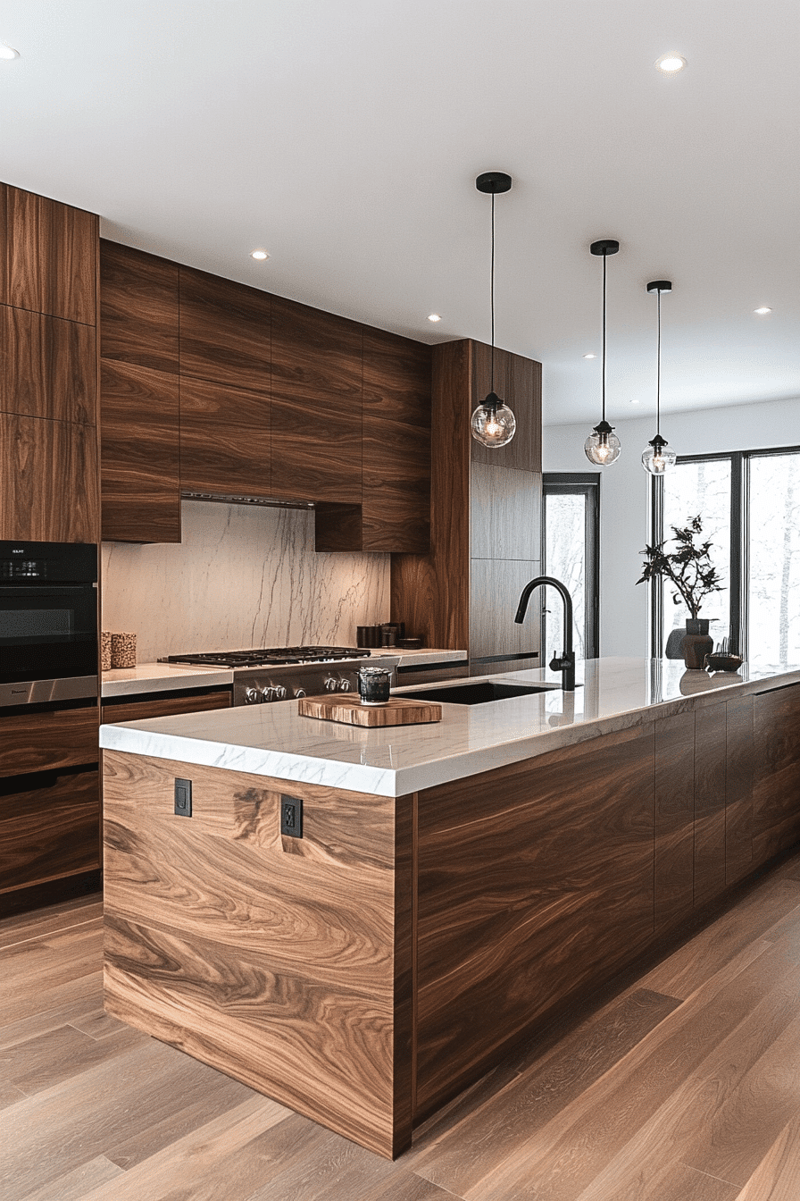 Walnut Kitchen Cabinets