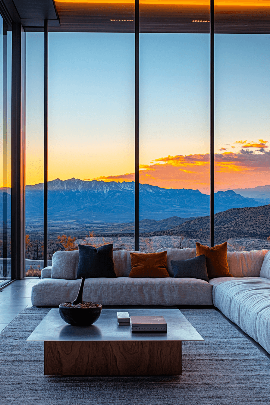old cabin interior living room