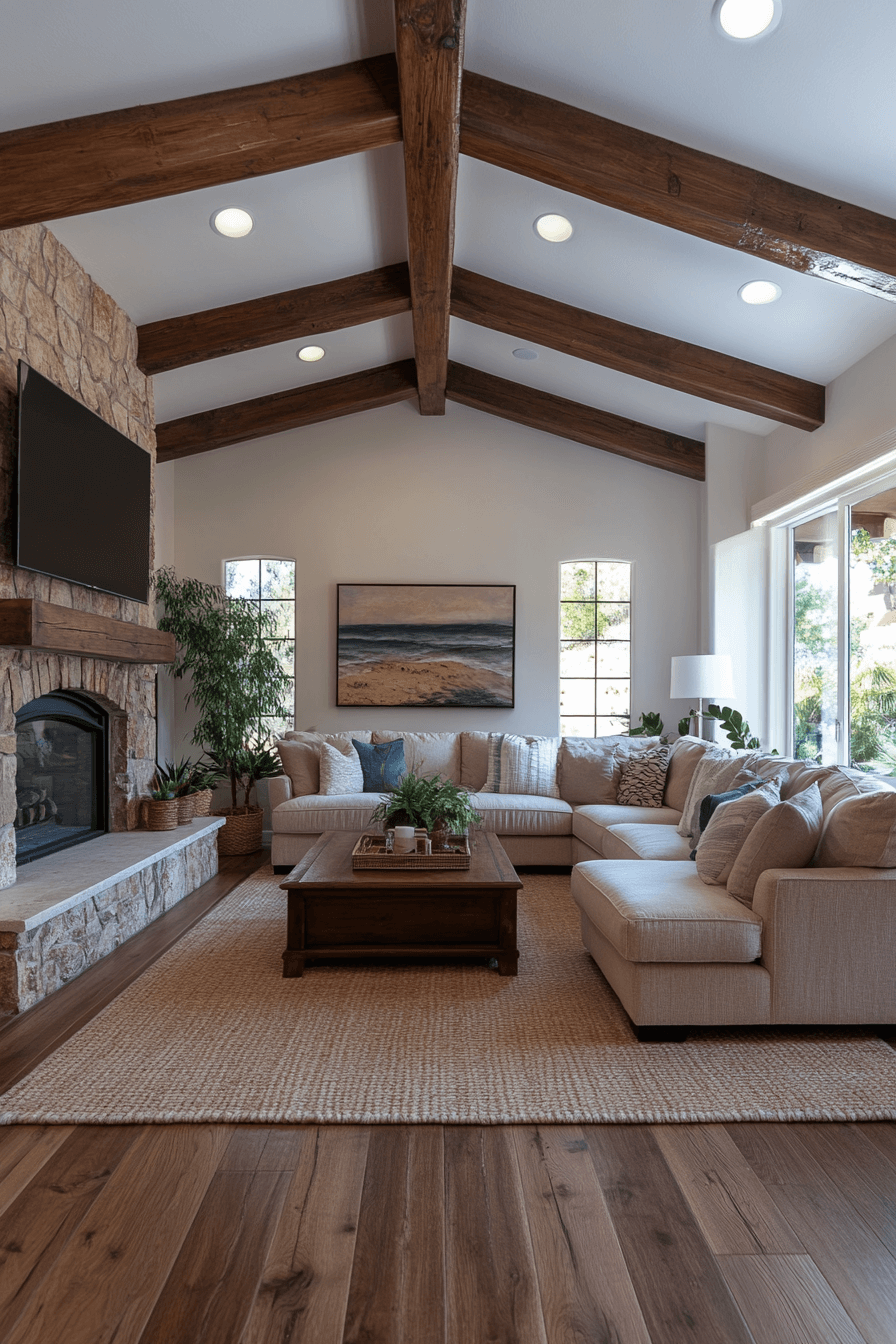 coastal cottage living room