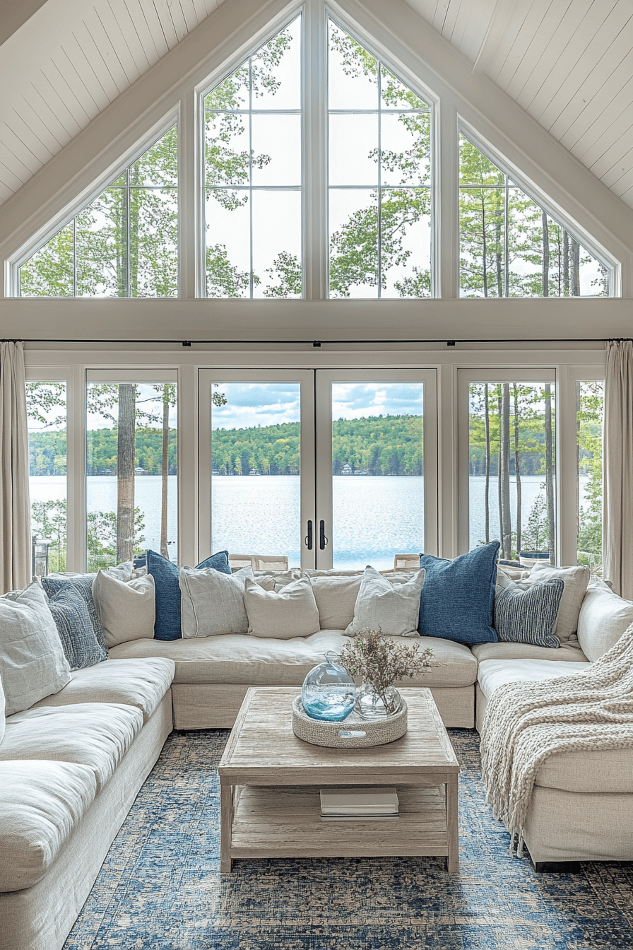 old cabin interior living room