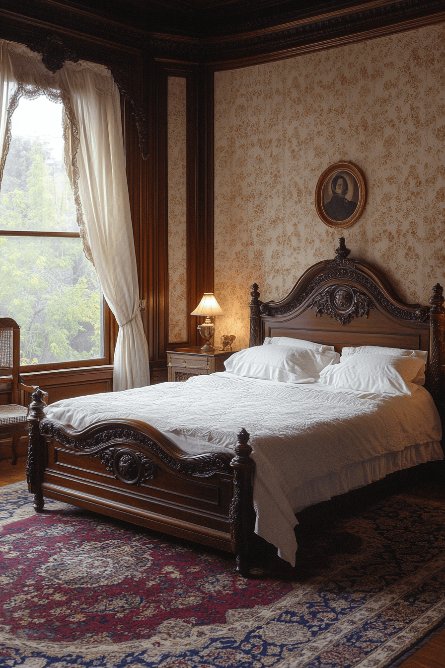 dark victorian bedroom
