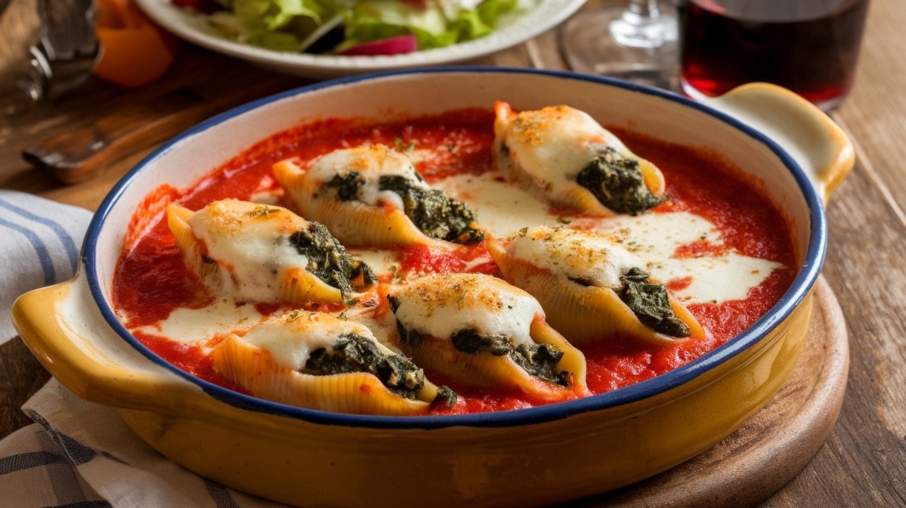 Delicious Spinach And Ricotta Stuffed Shells Recipe - Courtneys World