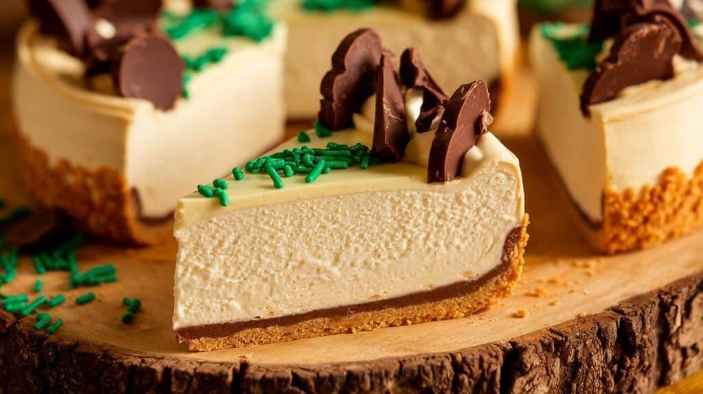 No-Bake St. Patrick’s Day Cheesecake with Irish Cream