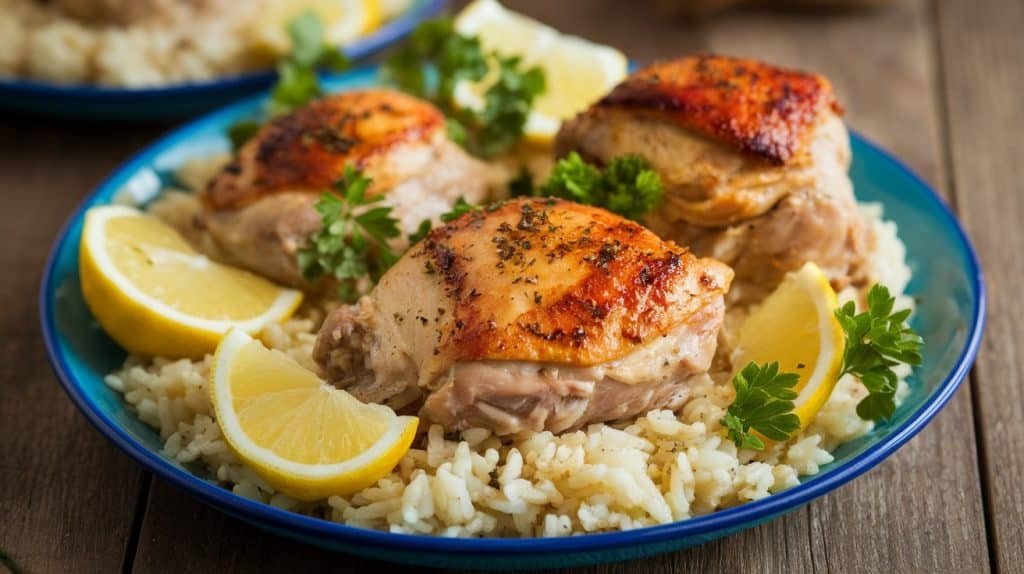 Greek Lemon Chicken and Rice
