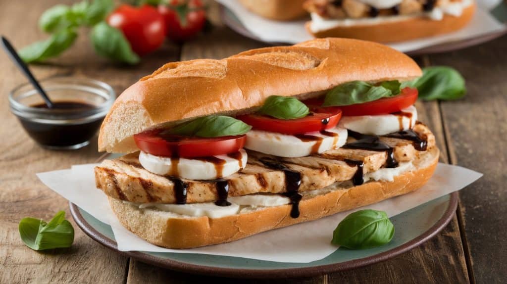 Grilled Chicken Caprese Sandwich