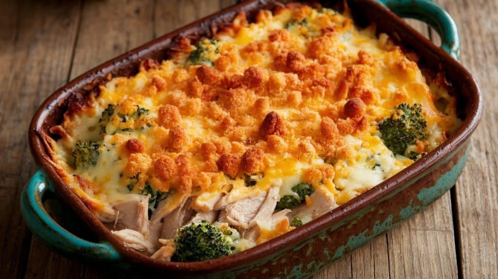 Cheesy Chicken and Broccoli Bake
