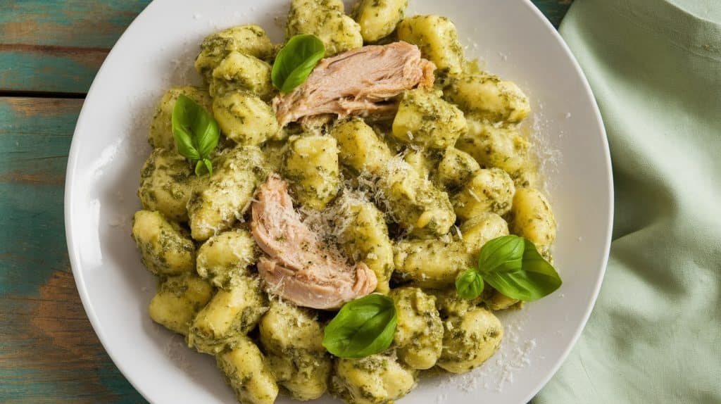 Creamy Chicken Pesto Gnocchi