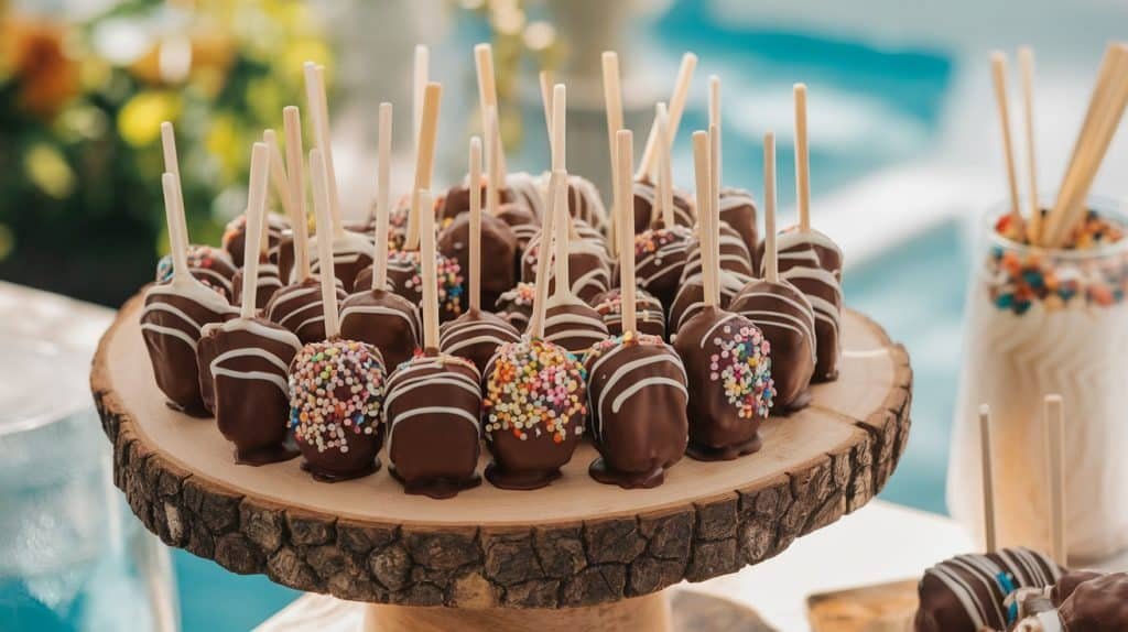 Frozen Mocha Banana Pops