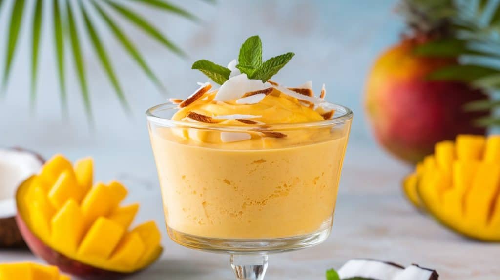 Creamy Coconut Mango Mousse
