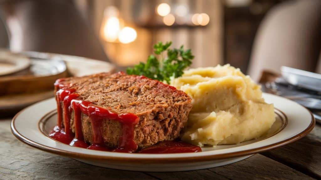 Meatloaf with Mashed Potatoes
