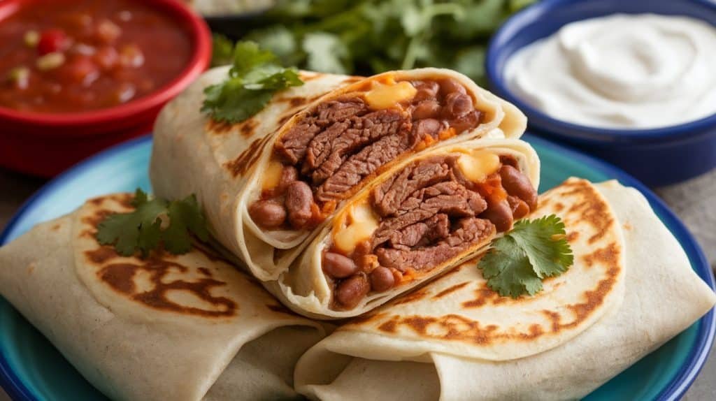 Beef and Bean Burritos
