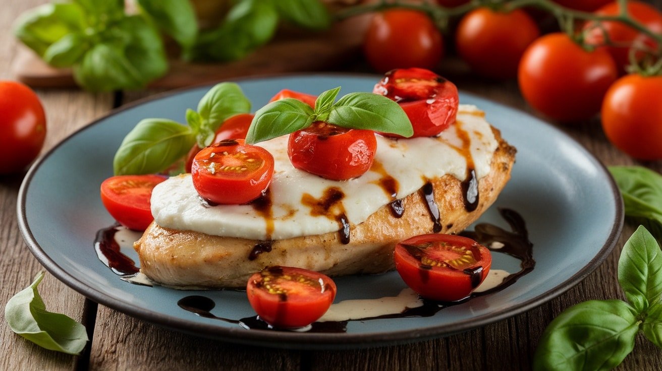 Flavorful Caprese Chicken With Balsamic Glaze - Courtneys World