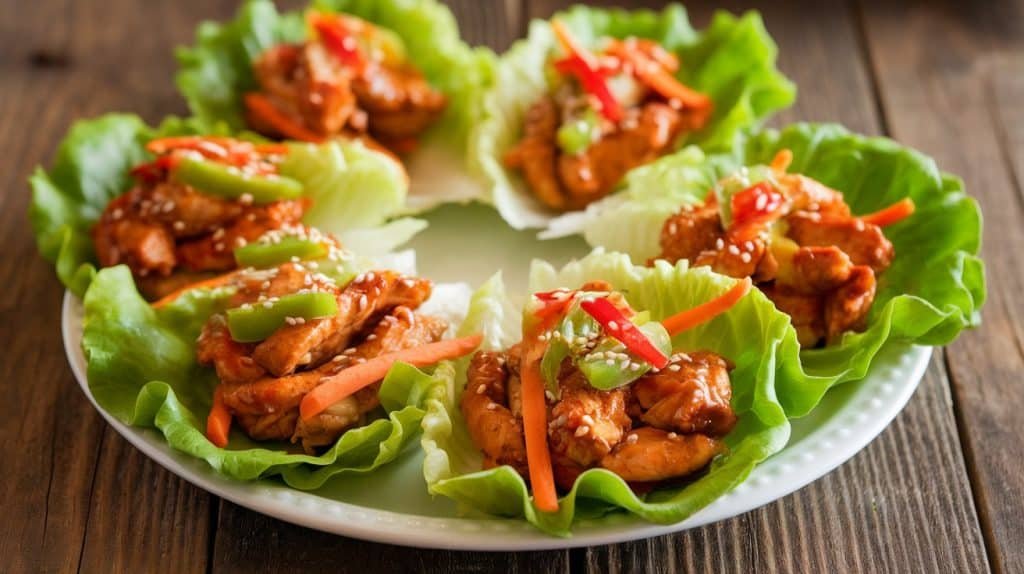 Chicken Teriyaki Lettuce Wraps