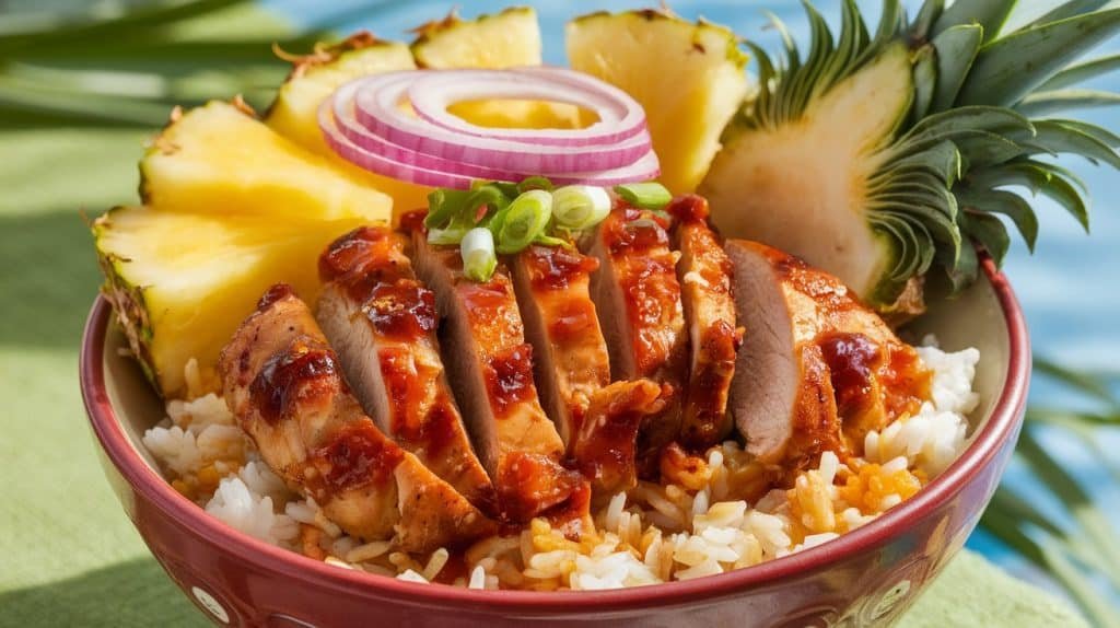 Hawaiian BBQ Chicken Bowls