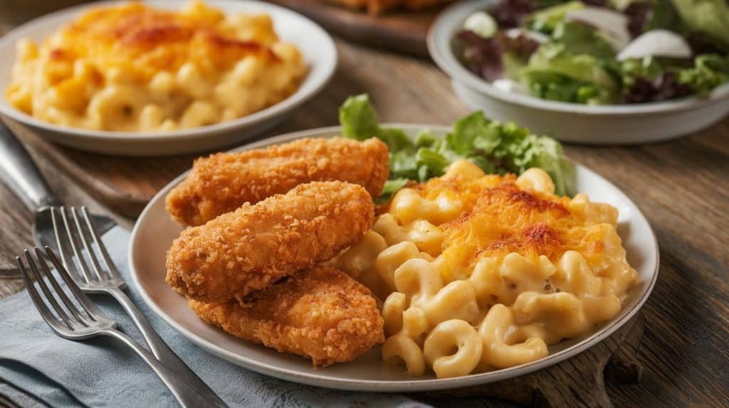 Homemade Chicken Tenders & Mac & Cheese