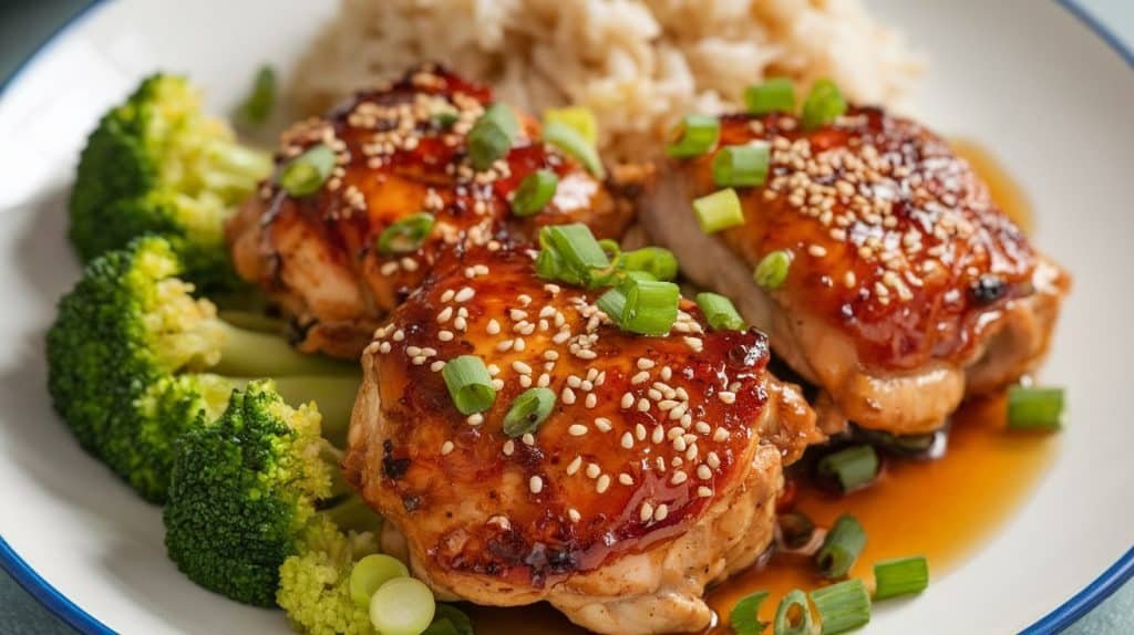 Honey Garlic Chicken Thighs