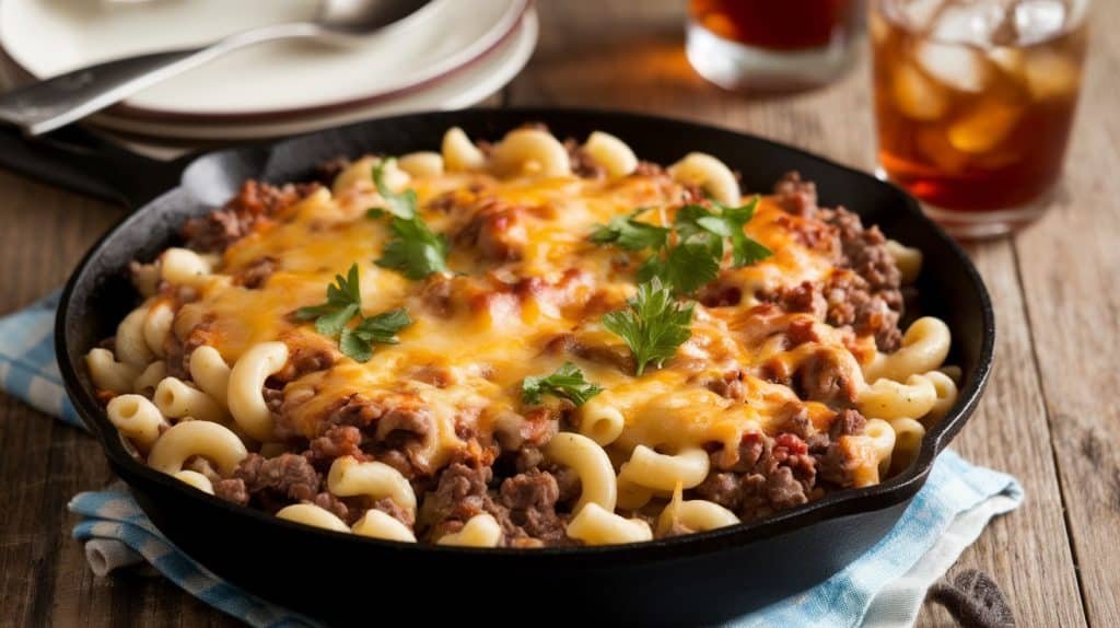 Cheeseburger Macaroni Skillet