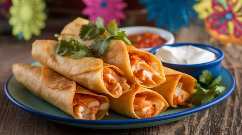 Chicken and Cheese Taquitos