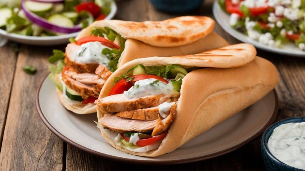 Greek Chicken Gyros
