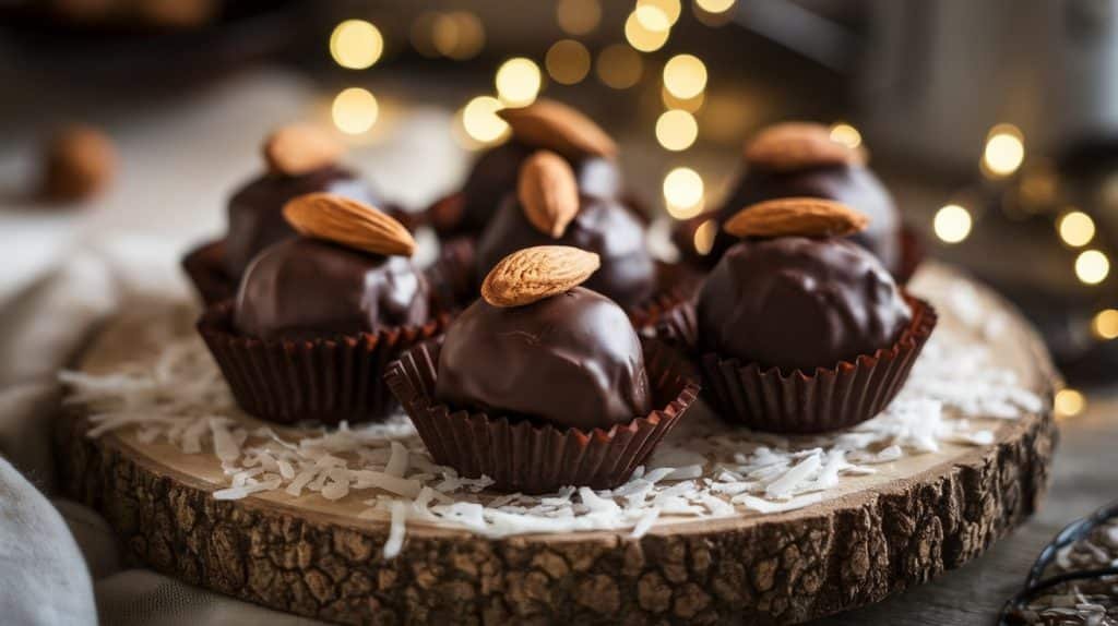 No-Bake Almond Joy Truffles
