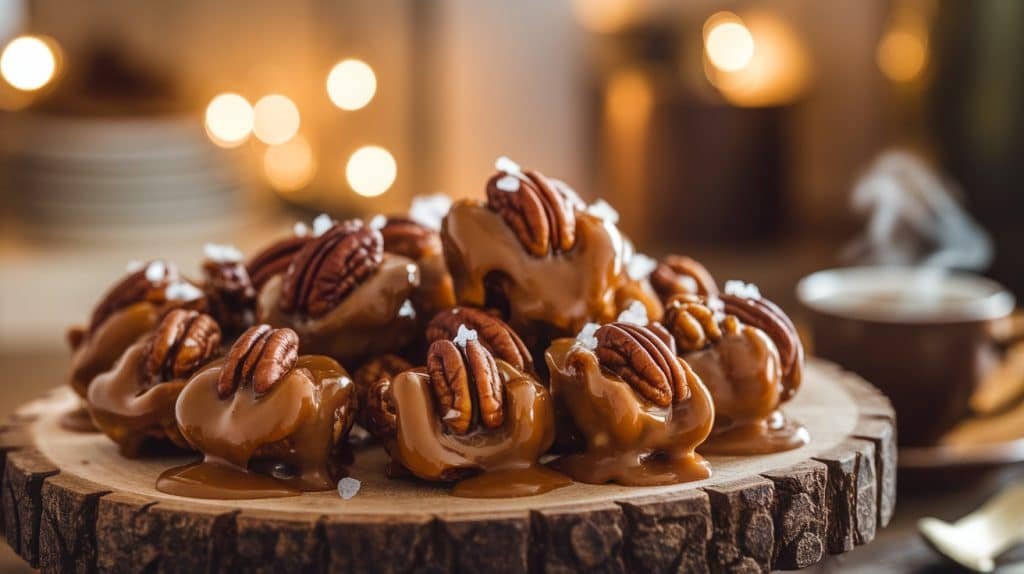 No-Bake Caramel Pecan Clusters