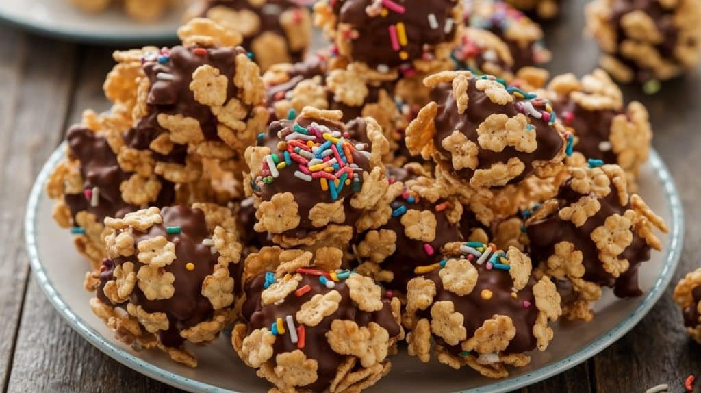 Crunchy Chocolate Cornflake Clusters