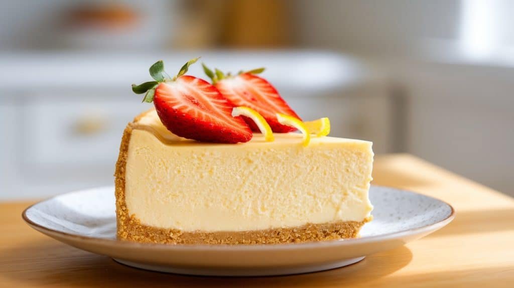 No-Bake Strawberry Lemonade Cheesecake