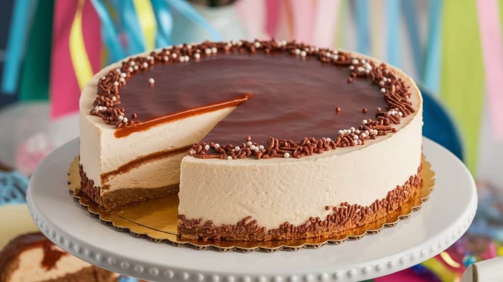 No-Bake Brazilian Brigadeiro Cheesecake