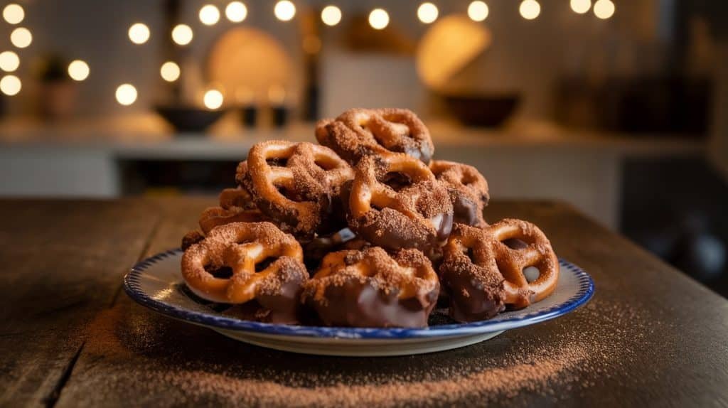 No-Bake Cinnamon Sugar Pretzel Bites