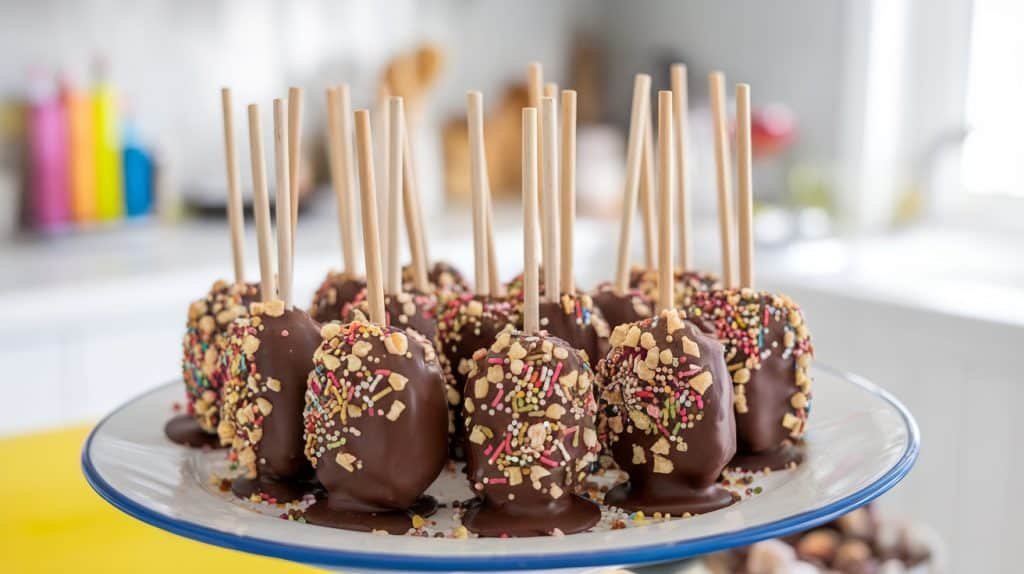 Frozen Banana Pops with Dark Chocolate