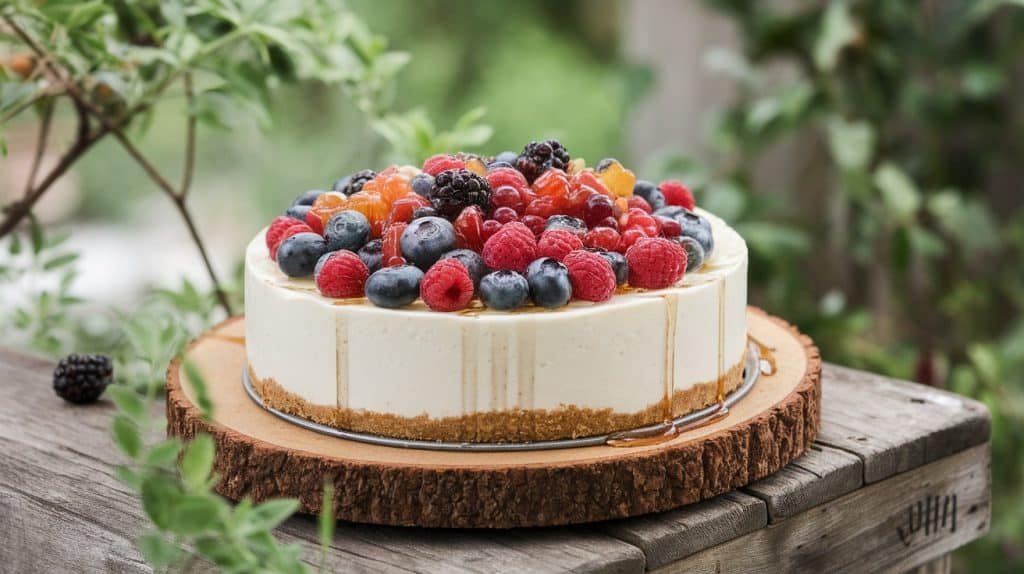 No-Bake Greek Yogurt and Honey Cheesecake