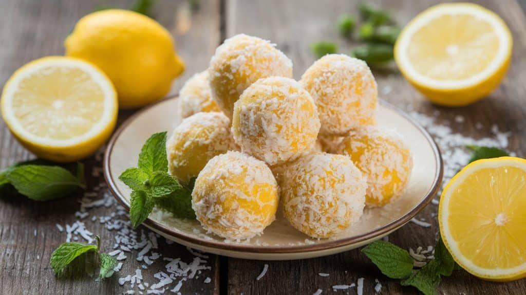 No-Bake Lemon Coconut Balls