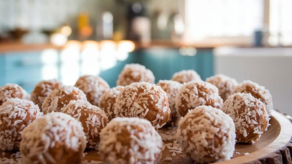 Peanut Butter Coconut Date Balls