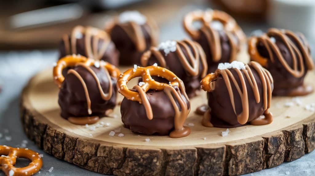 Caramel Pretzel Chocolate Clusters