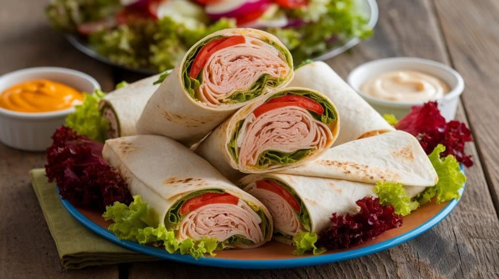Turkey and Cheese Wraps
